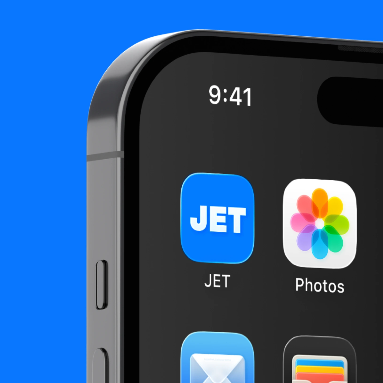 JET app icon on an iPhone home screen