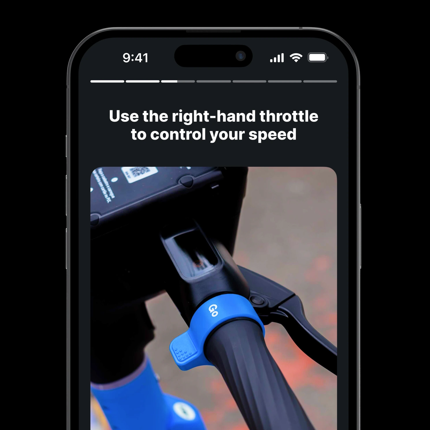 Training story: Use the right-hand throttle to control your speed